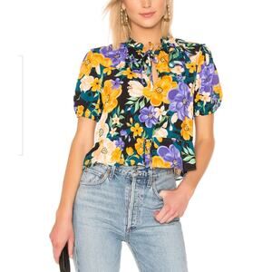 Tularosa Beatrice Blouse in Lavender Floral